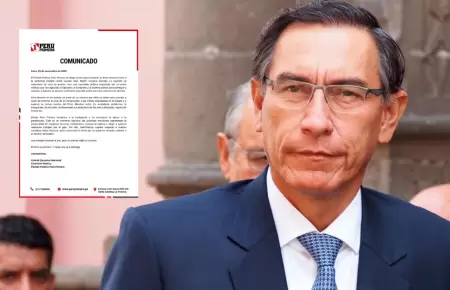 Per Primero rechaz condena contra Martn Vizcarra.
