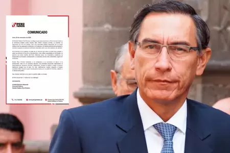Per� Primero rechaz� condena contra Mart�n Vizcarra.