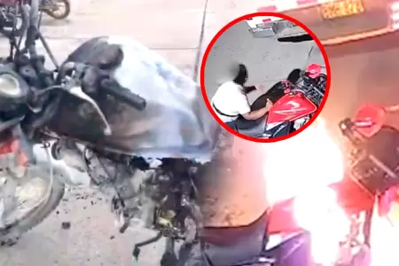 Nio de 10 aos sera el responsable de quemar una moto en Puerto Maldonado.