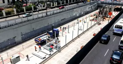 Obras en la Va Expresa Grau.