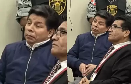 As reaccion Pedro Castillo al escuchar su sentencia de 11 aos de prisin.