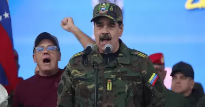Nicols Maduro pronuncia un discurso en Caracas (Venezuela).