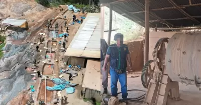 CUPAZ realiz operativo contra la minera ilegal en Pataz.