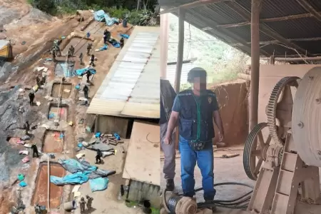 CUPAZ realiz operativo contra la minera ilegal en Pataz.