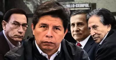 Vizcarra, Pedro Castillo, Humala y Toledo.