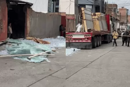 Joven ayudante perdi la vida tras quedar atrapado por planchas de vidrio