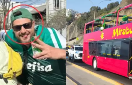 Bus donde falleci hincha de Palmeiras no tena permiso