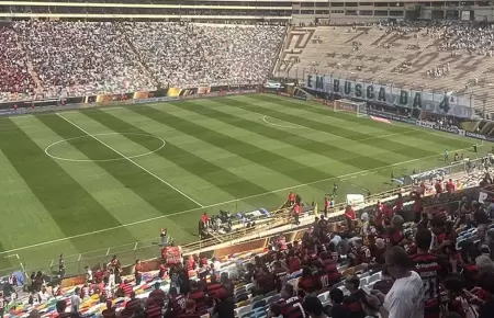 Palmeiras demor su llegada al Estadio Monumental.