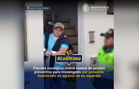 Dictan prisin preventiva contra presunto feminicida