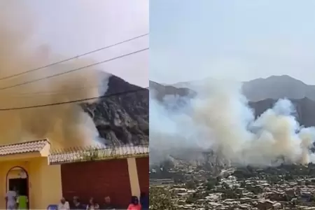 Incendio 29 de noviembre en Chosica