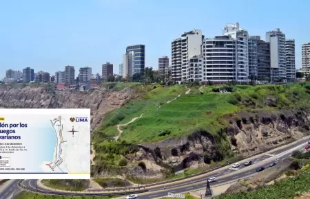 La MML anunci nuevos cierres de la Costa Verde hasta el 6 de diciembre.