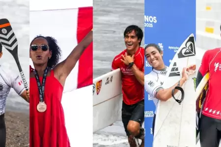 El surf sigue d�ndole m�s oro al Per�.