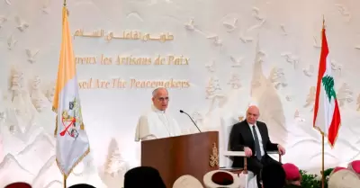 Papa Len en su visita al Lbano.