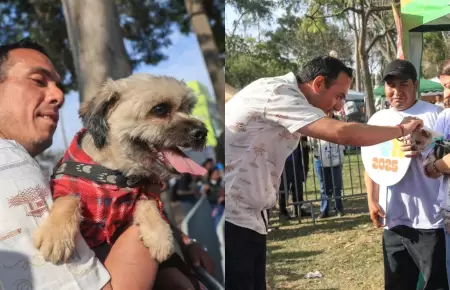 Presidente Jos Jeri durante su participacin en campaa de adopcin.