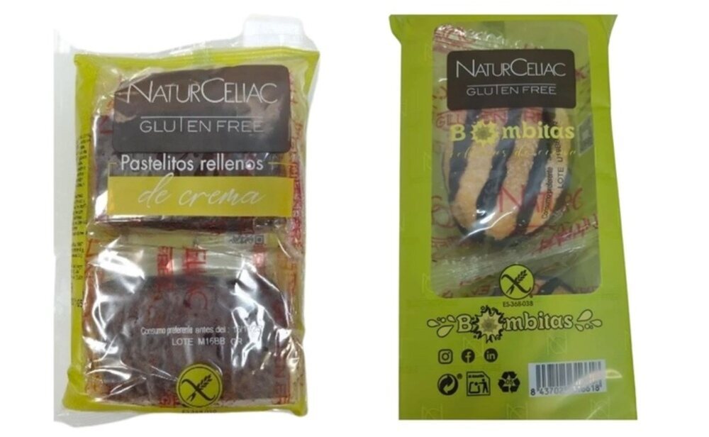 Pastelitos y Bombitas de la marca NaturCeliac