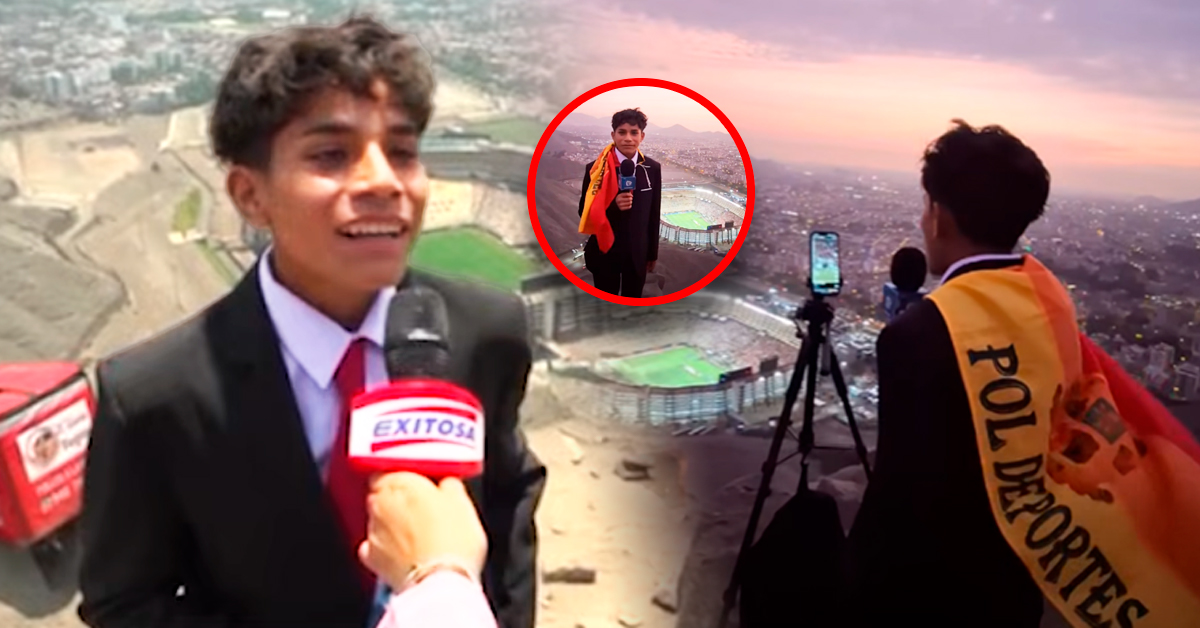 Pol Deportes: La historia del joven que narró la final de la Libertadores desde un cerro y sueña con ser periodista