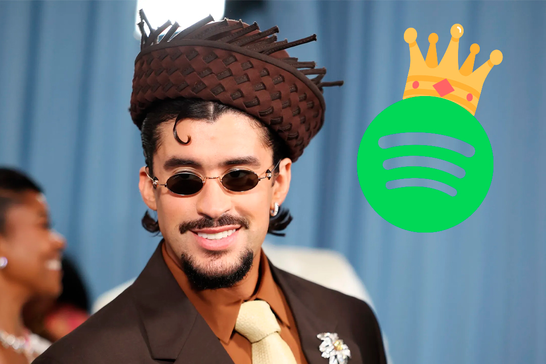 Bad Bunny se corona como el artista más escuchado en este 2025.