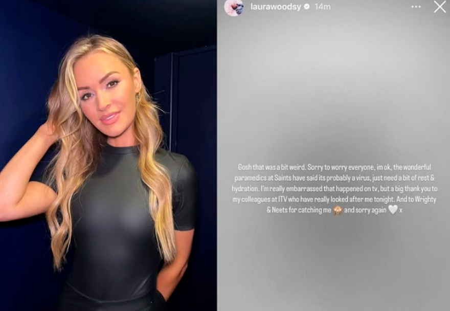 Laura Woods revela detalles de su salud tras desmayarse en televisin en vivo.