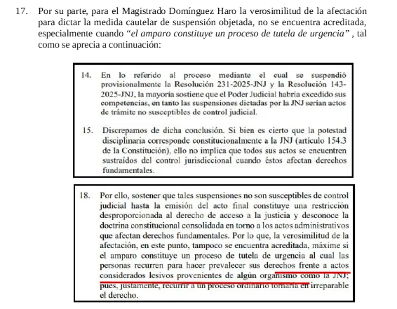 Coincidencia con Domínguez Haro