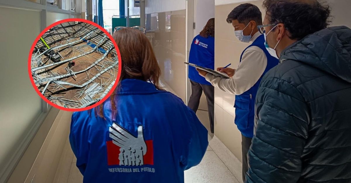 Colapsa Coliseo de Salcedo en Puno: Defensoría del Pueblo supervisa atención a heridos