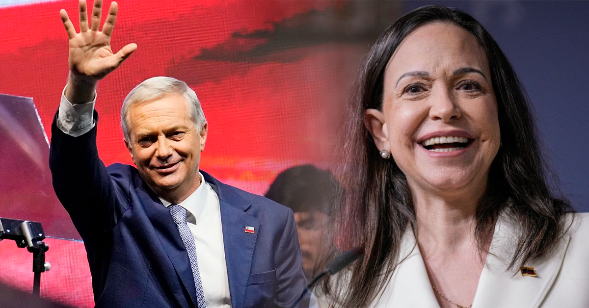 Kast recibe mensaje de María Corina Machado: "Contaremos con su apoyo para asegurar la transición de Venezuela"