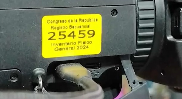 La cámara del Congreso en el mitin de Keiko Fujimori.