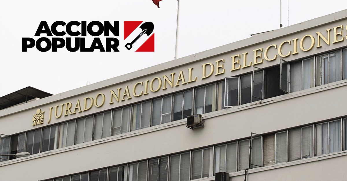JNE oficializa nulidad de elecciones primarias de Acción Popular por alteración del padrón de delegados