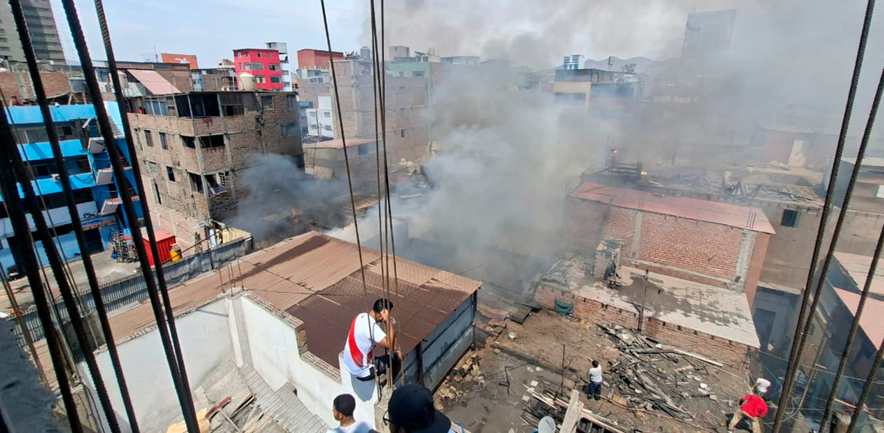 Incendio en La Victoria.