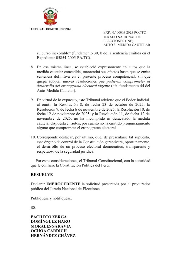 Auto del Tribunal Constitucional