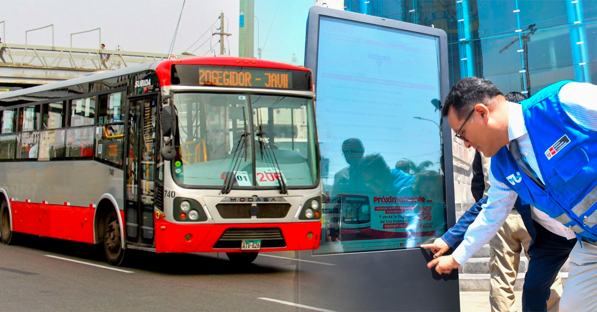 Corredor Rojo: Usuarios ya pueden consultar llegada de buses en TIEMPO REAL mediante app y panel