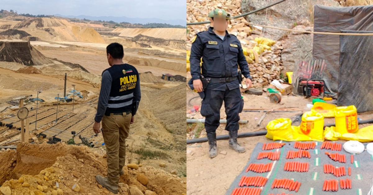 Gobierno realizó durante el 2025 más de mil operativos contra la minería ilegal, con millonarias incautaciones