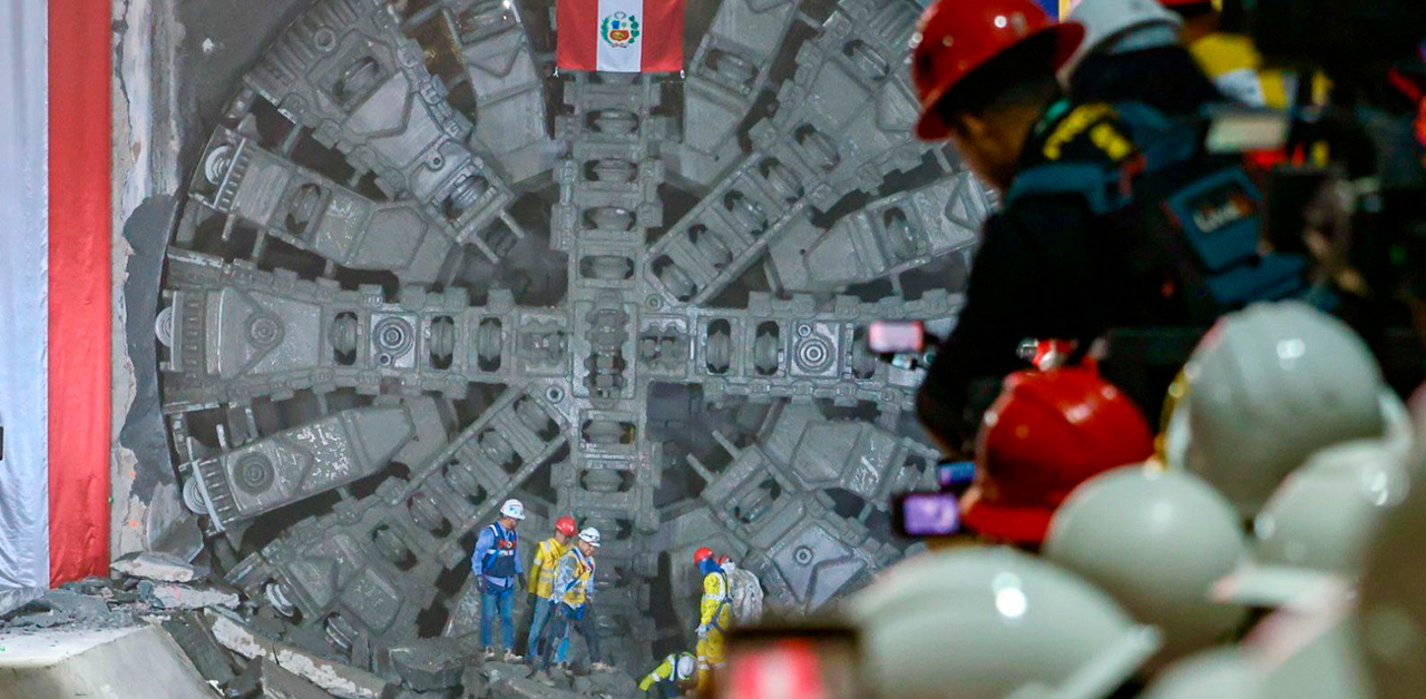 Línea 2: Tuneladora 'Delia' llegó a la estación San Marcos en el Cercado de Lima