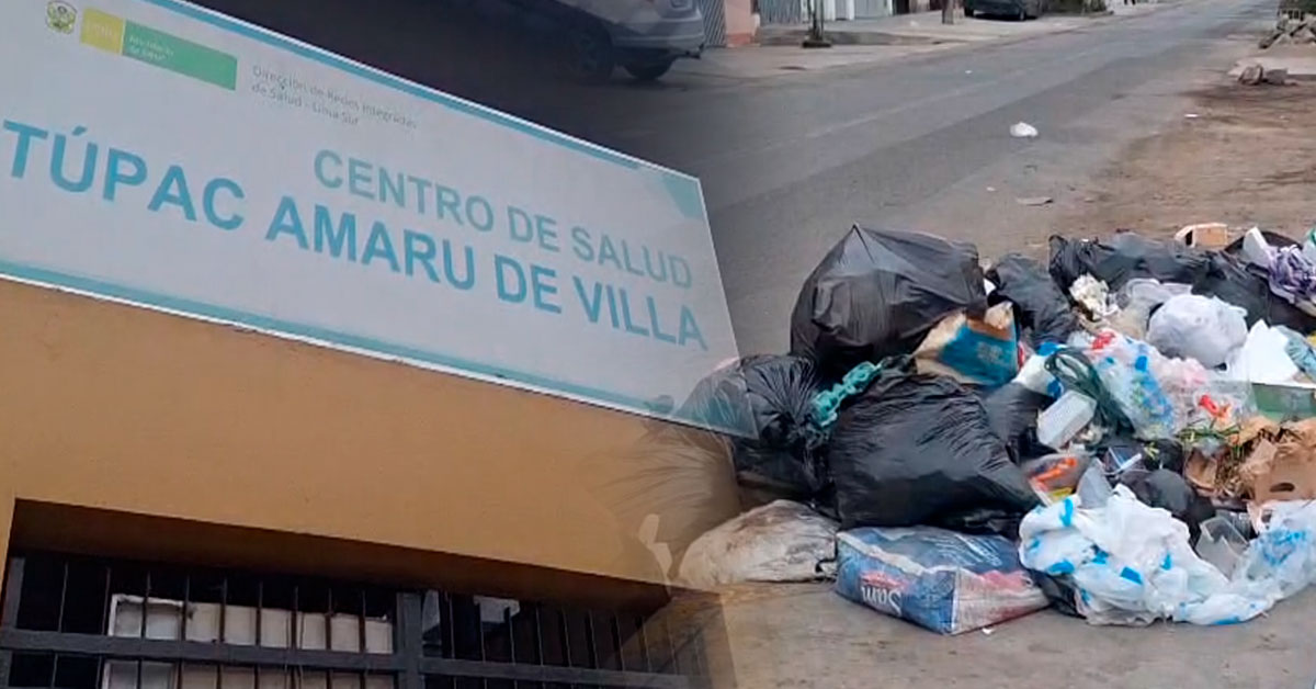 Chorrillos: ¡Indignante! Reportan gran cantidad de basura acumulada al lado de centro de salud