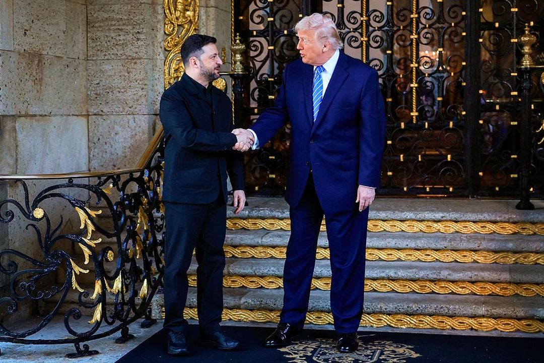 Trump recibe a Zelensky en su mansi�n en Florida tras reuni�n con Putin.