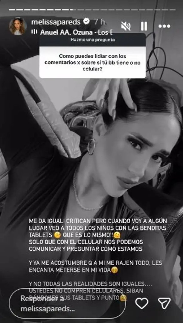 Melissa Paredes se defiende de cr�ticas