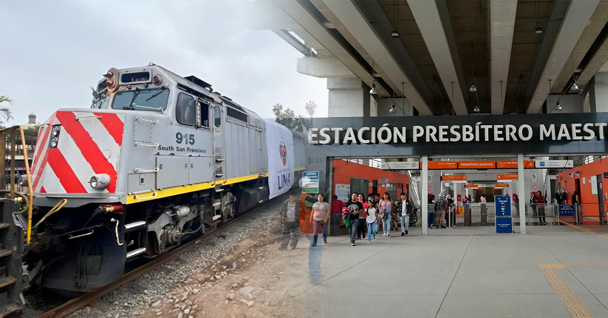 Tren Lima Chosica podría conectar con la Línea 1 del Metro en la estación Presbítero Maestro