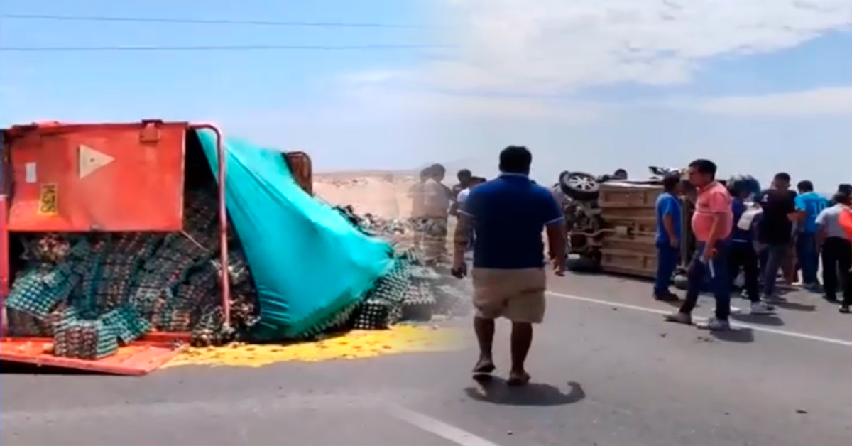Chiclayo: Triple choque en la Panamericana Norte deja varios heridos en Reque a dos días de Año Nuevo