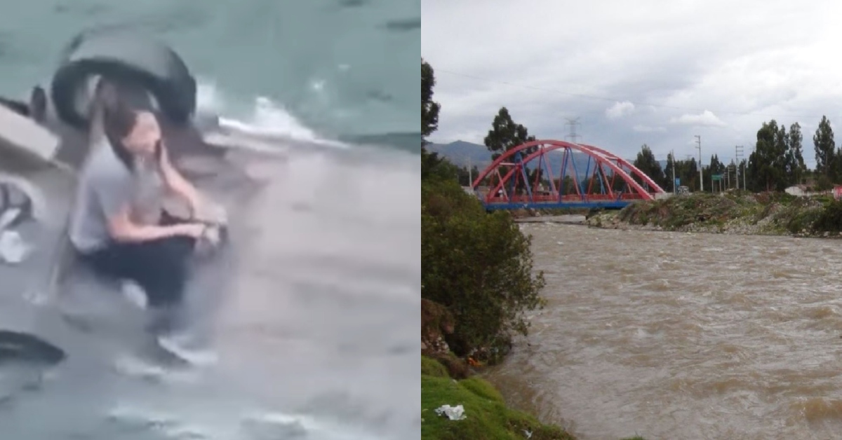 Huancayo: Tres fallecidos y una mujer sobreviviente en accidente de camioneta que cayó al río Mantaro