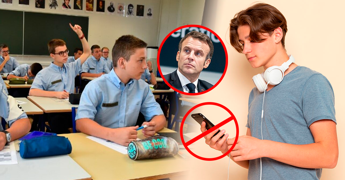 Francia: Emmanuel Macron anuncia que impulsará la prohibición de redes sociales a menores de 15 años