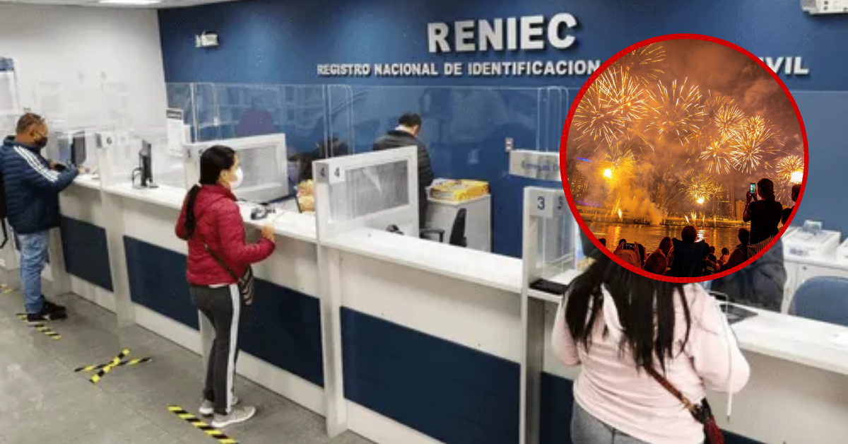 Reniec atenderá este 2 y 3 de enero tras celebración por Año Nuevo solo en estas sedes