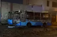 SMP: Dos buses de la empresa 'Estrella' son incendiados en medio de nuevas amenazas de extorsión