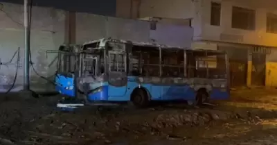 Atentado contra buses de empresa 'Estrella'