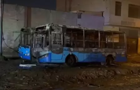 Atentado contra buses de empresa 'Estrella'