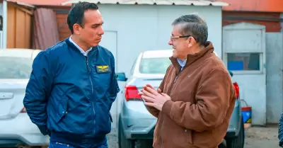 Presidente Jos Jer en reunin con dirigente transportista.