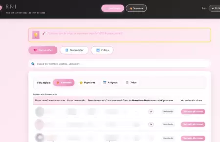 El Registro Nacional de Infieles