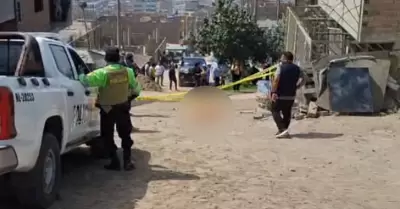 Obrero de construccin civil fue asesinado cerca a comisara de Pachactec.