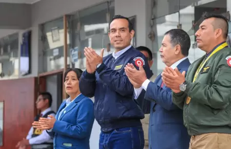 Presidente Jos Jer durante una de sus actividades en Caete.