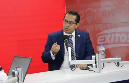 Presidente del JNE, Roberto Burneo, en los estudios de Exitosa.