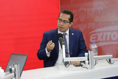 Presidente del JNE, Roberto Burneo, en los estudios de Exitosa.