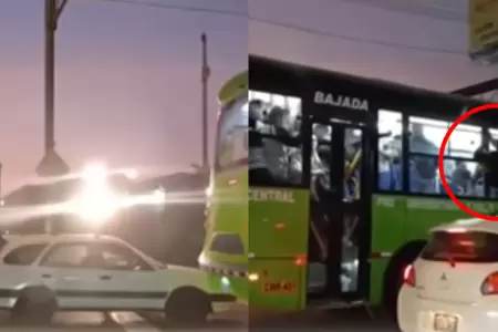 Pasajeros intentaron escapar de bus que iba a ser arrollado por tren.